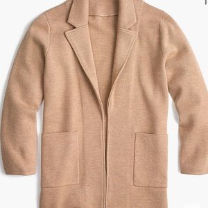 J crew 100% merino wool sweater blazer XS